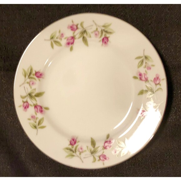 Fine China Dinner Salad Plates by Fine China of Japan 8 Piece Set Pattern FCJ46 - Picture 5 of 10